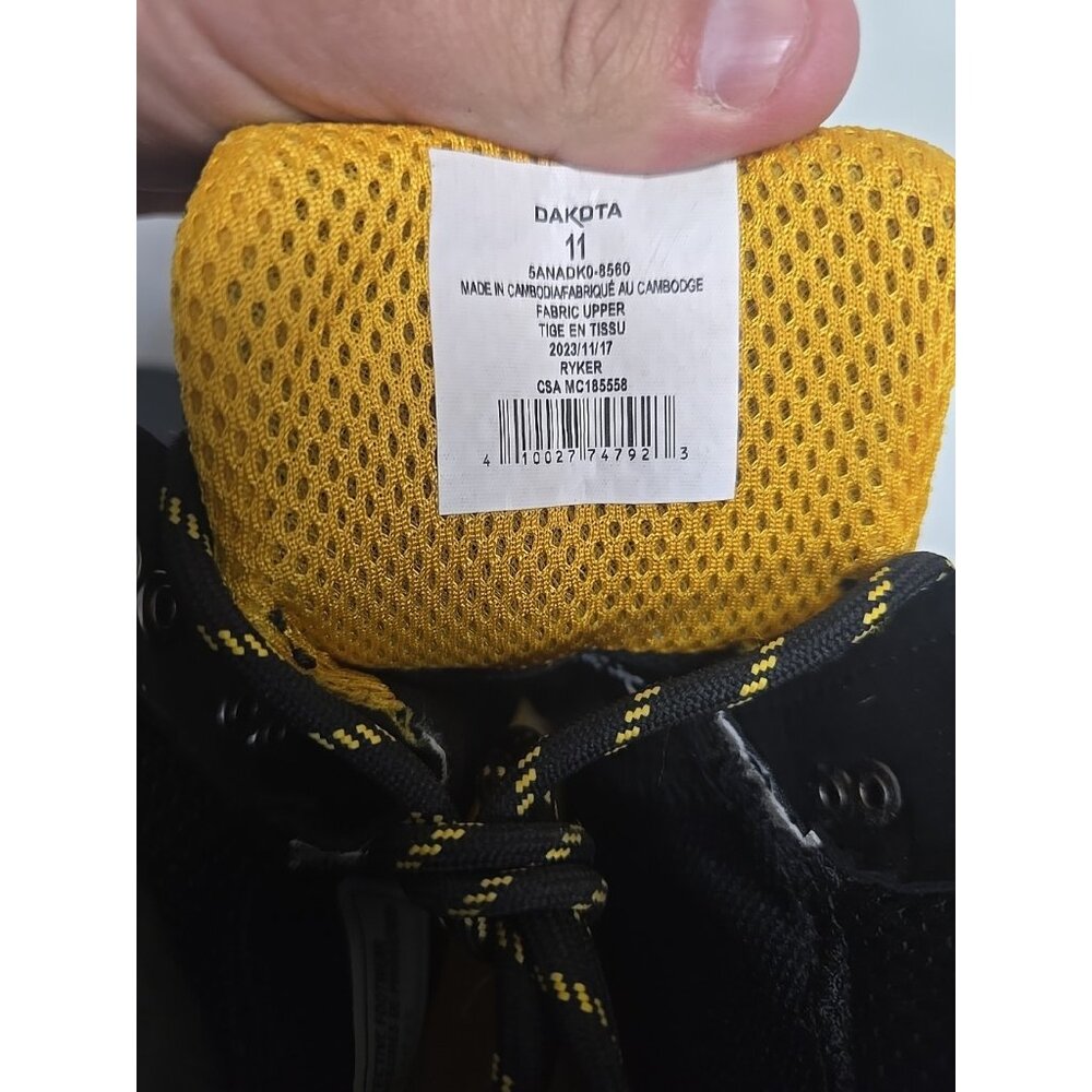 Dakota Men's Comp Toe Comp Plate 8560 Ballistic Nylon WP Work Boots Black 11M - Picture 4 of 8
